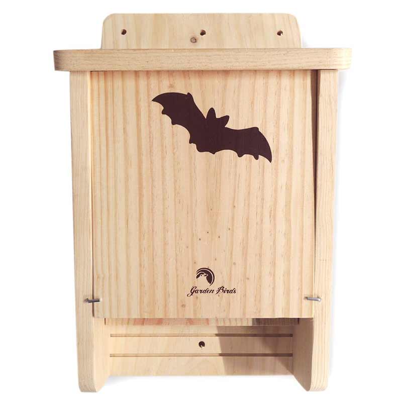 Caja para murciélagos de Madera Maciza Resistente a la Intemperie casa de murciélagos y Nido para murciélagos Tanto de Verano como de Invierno LEVIATAN Chiroptera sin Tratar ya montada 